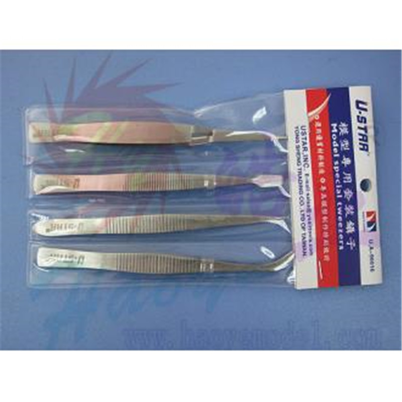 TW001-01221  模型专用不绣钢套装镊子