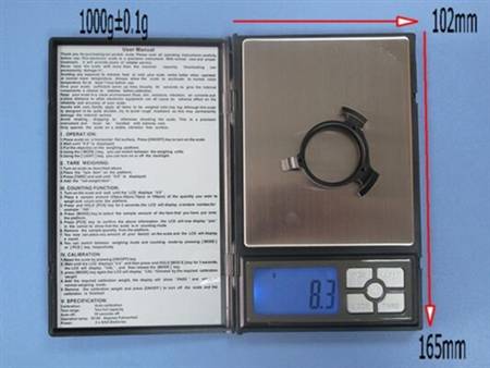 HY013-09704  不锈钢数显夜光电子秤(笔记本)