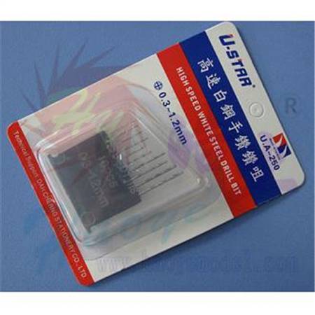 TW001-01215  迷你高速白钢手鑽鑚咀套装