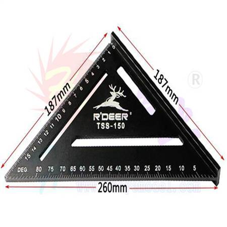 HY013-11908  铝合金加厚90度三角尺