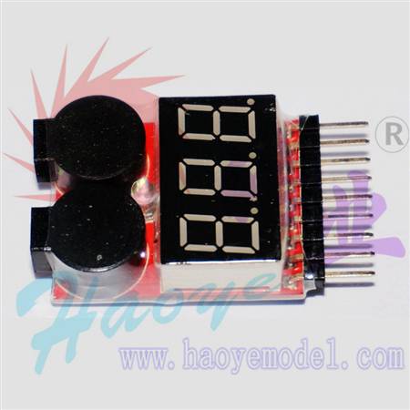 HY022-01201E  1-8S二合一电量显示器/BB响低压