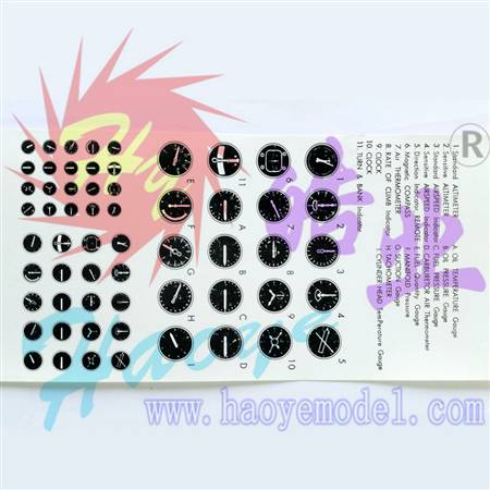 HY039-00101 Scale Instrument Bezel & Sticker Set