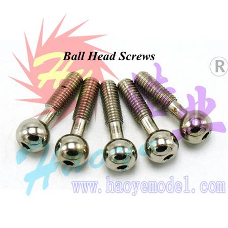 HY016-01801  Ball Head Screws (Steel, for Helis)