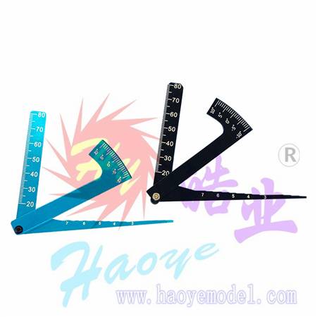 HY037-03702 铝合金 简易三合一调车尺/可调角度/可调车高度/倾角