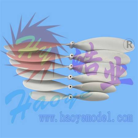 HY001-01013~18 二叶橡筋动力桨(银灰色)