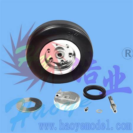 HY006-04501~04502   CNC Aluminum Hub Rubber Brake Wheel/ Rubber Wheel